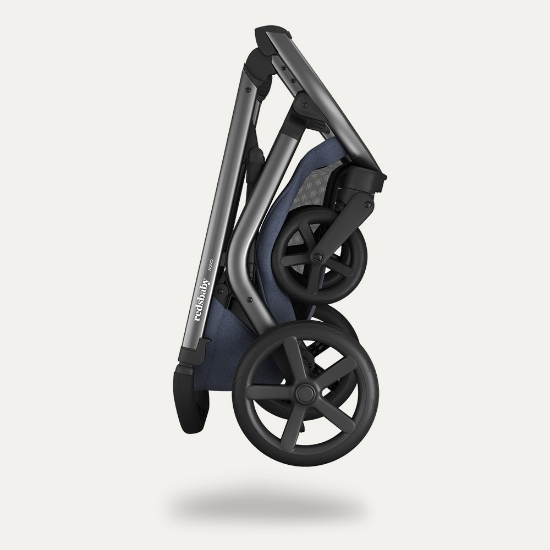 Slika NUVO Twin dječja kolica 2u1 Gun Metal, Plava Slate B REDSBABY