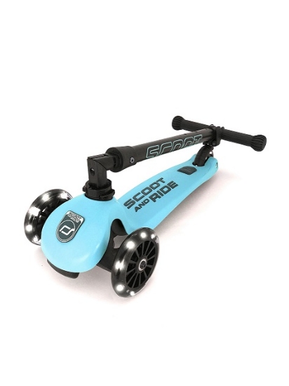 Slika Romobil Highwaykick 3 LED - Blueberry - Scoot&Ride