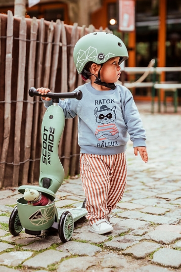 Slika Scoot & Ride Highwaykick 1 Lifestyle dječja guralica i romobil, Green lines 