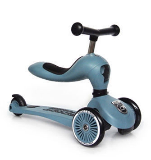 Slika Scoot & Ride Highwaykick 1 dječja guralica i romobil, Steel 