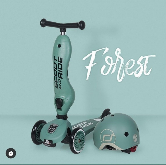 Slika Scoot & Ride Highwaykick 1 dječja guralica i romobil, Forest  