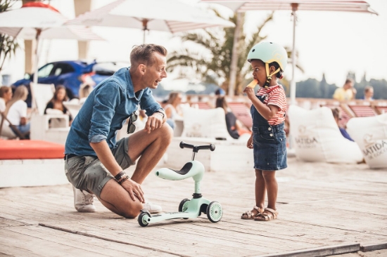 Slika Scoot & Ride Highwaykick 1 dječja guralica i romobil, Olive  