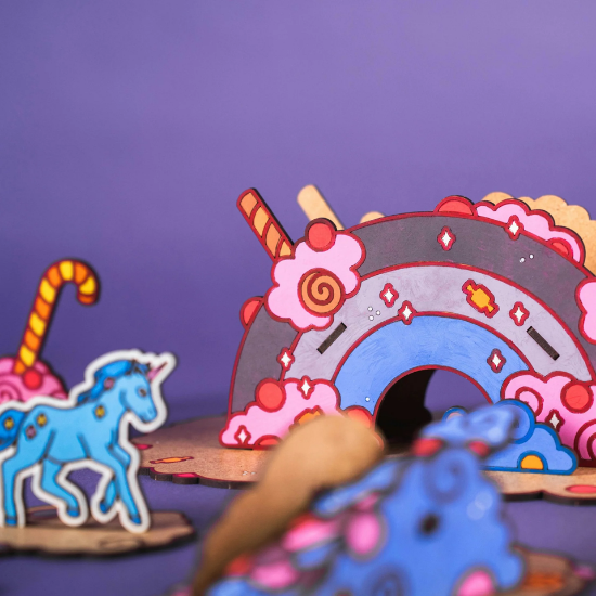 Slika Unicorn drvena igračka Candy Land - Crateit