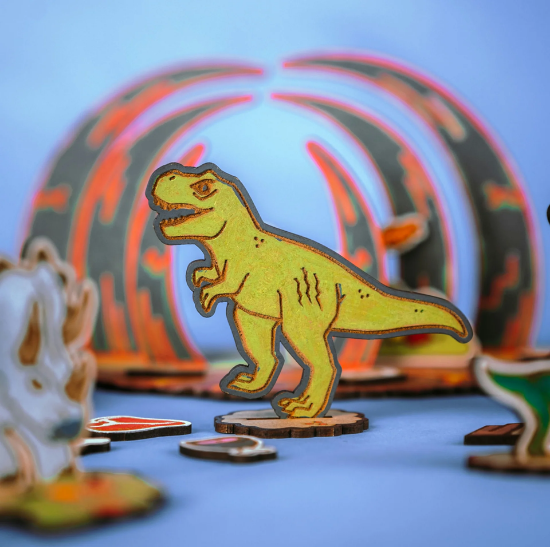 Slika Dinosaur drvena igračka Wasteland Battle - Crateit