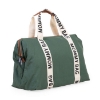 Slika Torba Mommy Bag Signature Canvas Green - Childhome