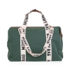 Slika Torba Mommy Bag Signature Canvas Green - Childhome