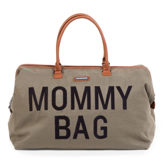 Slika Torba Mommy Bag Canvas - Khaki - Childhome