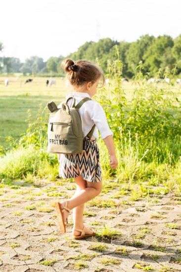 Slika dječji ruksak 'MY FIRST BAG' Canvas Khaki - Childhome