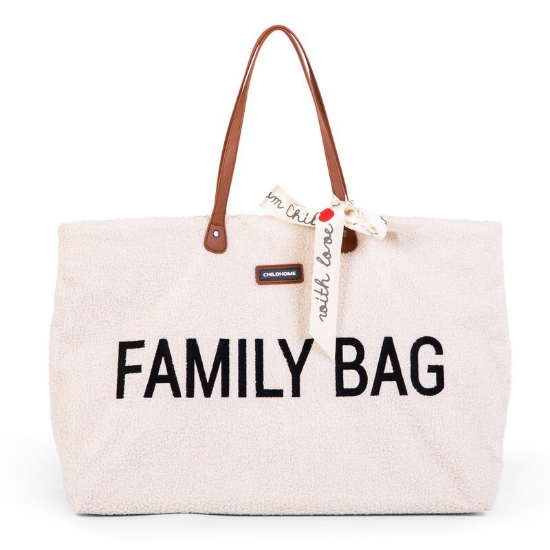 Slika Torba Family Bag - Teddy Off White - Childhome