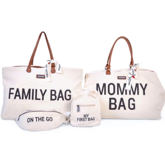 Slika Torba Family Bag - Teddy Off White - Childhome