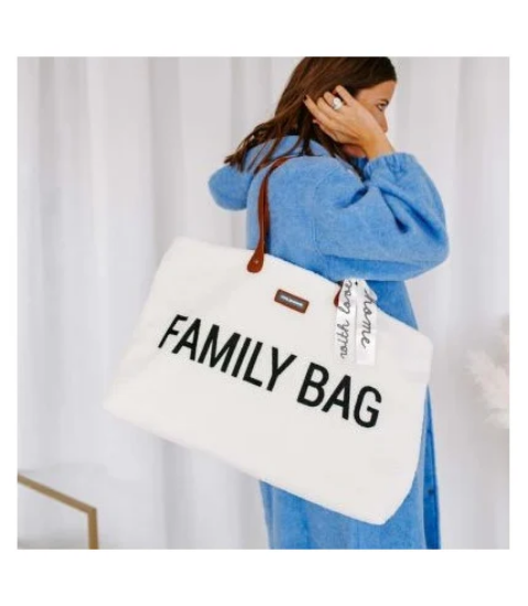 Slika Torba Family Bag - Teddy Off White - Childhome