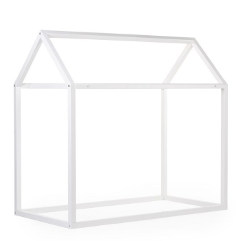 Slika Childhome okvir za krevet kuću 140 x 70 cm, Off White  