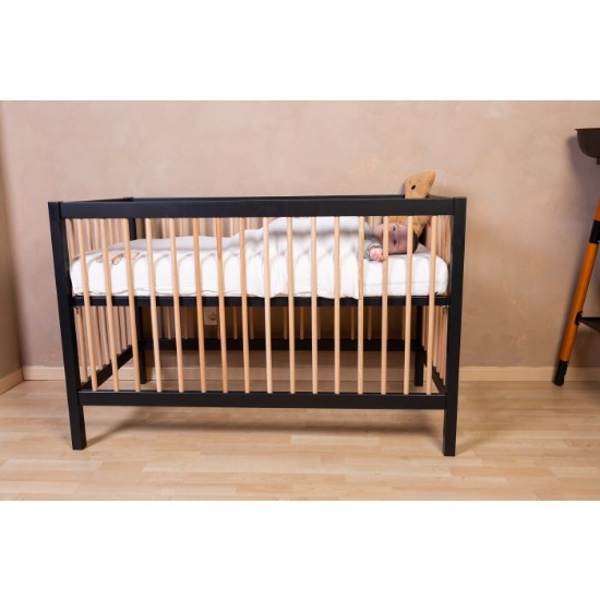 Slika Dječji krevet Cot 97 120x60 Black Natural - Childhome