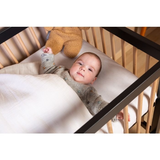 Slika Dječji krevet Cot 97 120x60 Black Natural - Childhome