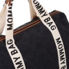 Slika Torba Mommy Bag Signature Canvas Black - Childhome