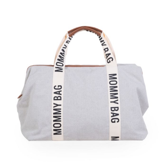 Slika Torba Mommy Bag Signature Canvas Off White - Childhome