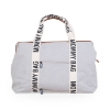 Slika Torba Mommy Bag Signature Canvas Off White - Childhome