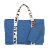 Slika Torba Family Bag Signature Canvas Indigo - Childhome