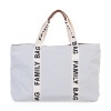 Slika Torba Family Bag Signature Canvas Off White - Childhome