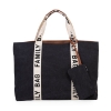 Slika Torba Family Bag Signature Canvas Black - Childhome