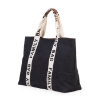 Slika Torba Family Bag Signature Canvas Black - Childhome