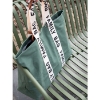 Slika Torba Family Bag Signature Canvas Green - Childhome