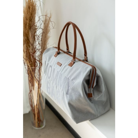 Slika Torba Mommy Bag Canvas Grey - Childhome