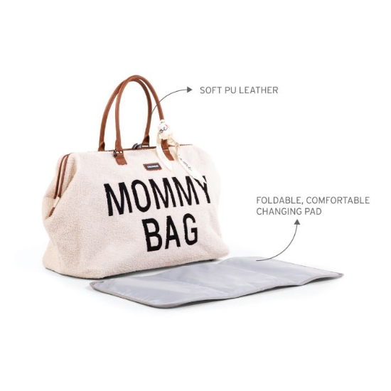 Slika Torba Mommy Bag Big Teddy Off White - Childhome