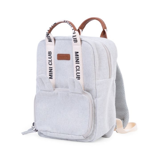 Slika Mini Club dječji ruksak Signature Off White - Childhome