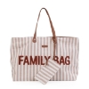 Slika Torba Family Bag Stripes Nude/Terracotta - Childhome