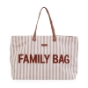 Slika Torba Family Bag Stripes Nude/Terracotta - Childhome