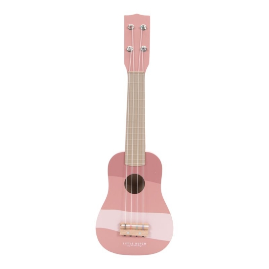 Slika Drvena dječja gitara Pink - Little Dutch