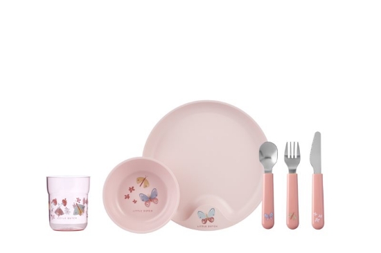 Slika 6-dijelni set za jelo Flowers & Butterflies - Little Dutch