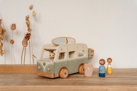 Slika Drveni Campervan Vintage - Little Dutch