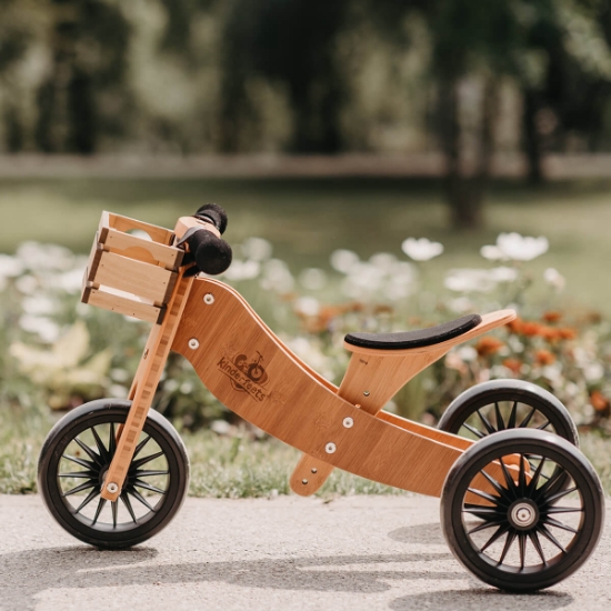 Slika Drvena dječja guralica tiny tot plus 2u1 bamboo Kinderfeets® 