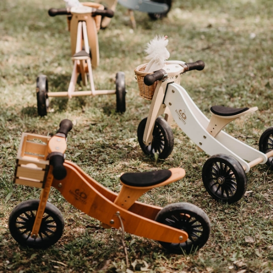 Slika Drvena dječja guralica tiny tot plus 2u1 bamboo Kinderfeets® 
