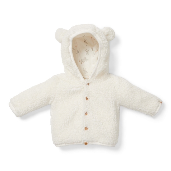 Slika Teddy jakna baby Bunny Off-White 74 - Little Dutch