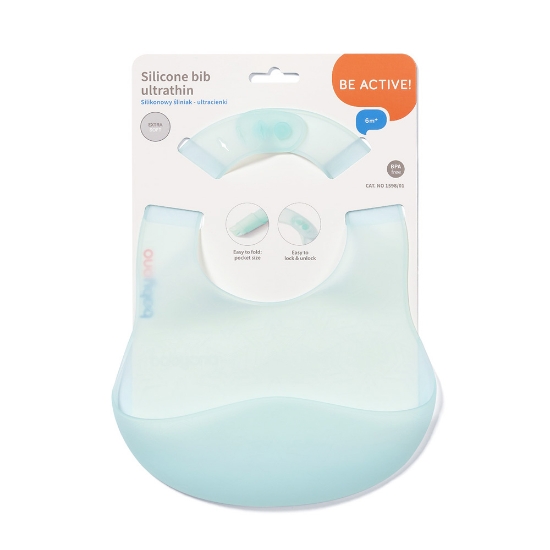 Slika Silikonski podbradak ultrathin 6 m+, mint BabyOno 