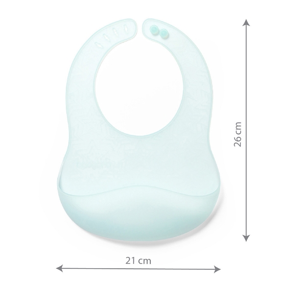 Slika Silikonski podbradak ultrathin 6 m+, mint BabyOno 