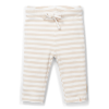 Slika Dječje hlače od organskog pamuka Stripe Sand/White 68 - Little Dutch