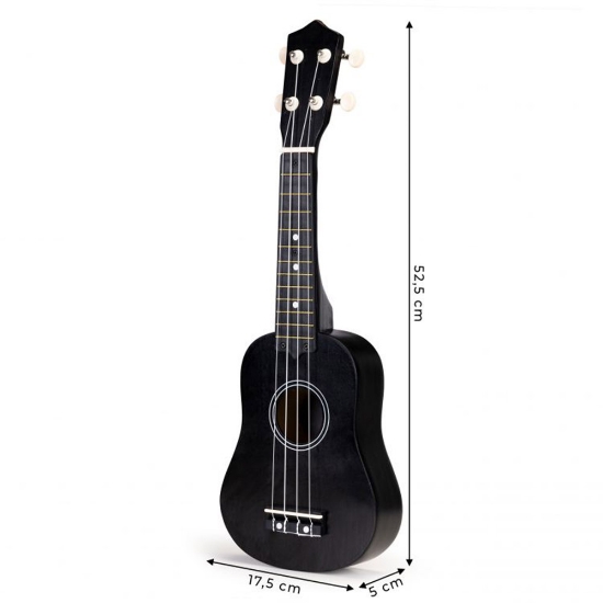 Slika Drvena dječja gitara, Black Ecotoys 