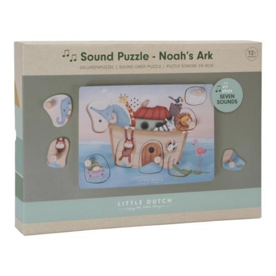 Slika Drvene puzzle sa zvukom Noah’s Ark - Little Dutch