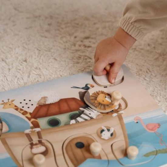 Slika Drvene puzzle sa zvukom Noah’s Ark - Little Dutch