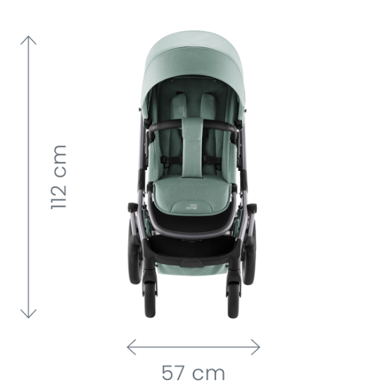 Slika Britax Romer kolica Smile 5z - Galaxy Black (Green Sense)