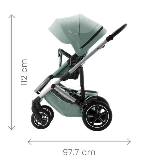 Slika Britax Romer kolica Smile 5z - Galaxy Black (Green Sense)