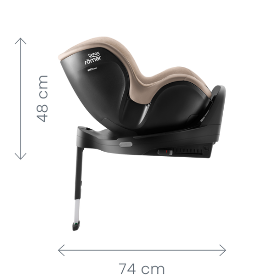 Slika Britax Romer autosjedalica Dualfix Pro M i-Size, Grupa 0+, 1 (0-18 kg) (61-105 cm) - Warm Caramel (Lux collection)