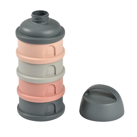 Slika Spremnik za mljeko u prahu Mineral grey/Pink - Beaba