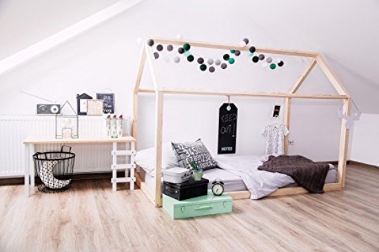 Slika Childhome okvir za krevet kuću 200 x 90 cm