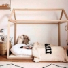 Slika Childhome okvir za krevet kuću 140 x 70 cm  