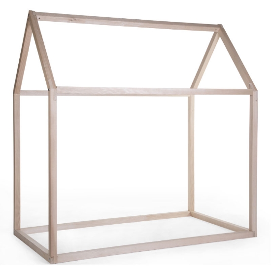 Slika Childhome okvir za krevet kuću 140 x 70 cm  